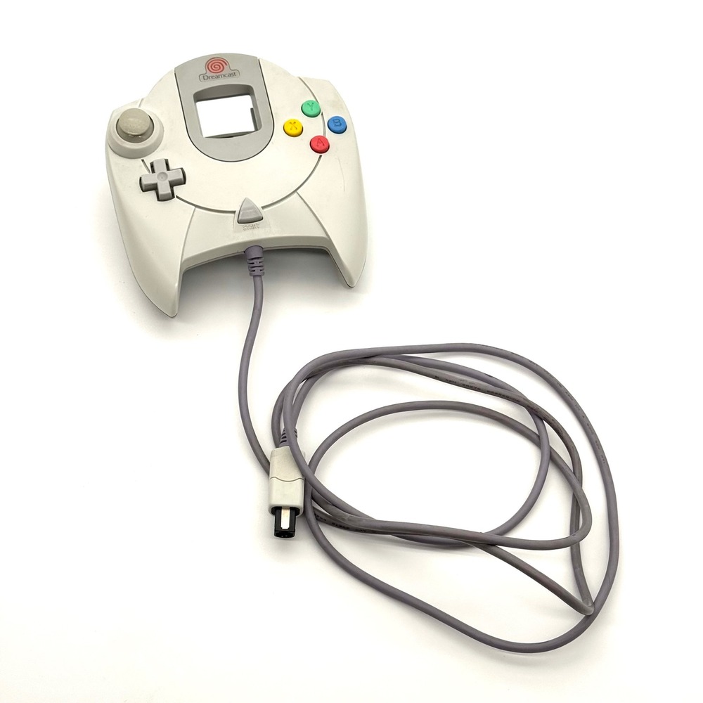 Sega Dreamcast Controller HKT-7700 OEM White Wired Gamepad Tested